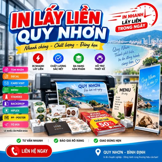 Xưởng in Quy Nhơn
